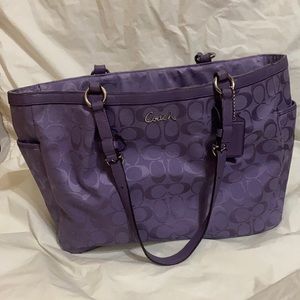 Coach Purple Tote